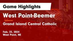 West Point-Beemer  vs Grand Island Central Catholic Game Highlights - Feb. 23, 2024