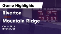 Riverton  vs Mountain Ridge Game Highlights - Oct. 4, 2019