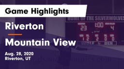 Riverton  vs Mountain View  Game Highlights - Aug. 28, 2020