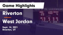 Riverton  vs West Jordan Game Highlights - Sept. 14, 2021