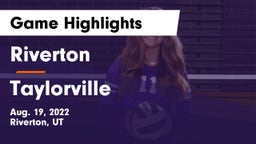 Riverton  vs Taylorville  Game Highlights - Aug. 19, 2022