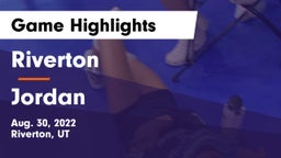 Riverton  vs Jordan  Game Highlights - Aug. 30, 2022