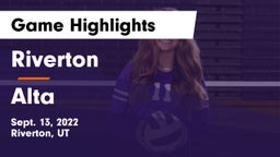 Riverton  vs Alta  Game Highlights - Sept. 13, 2022