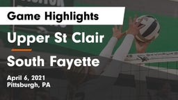 Upper St Clair vs South Fayette  Game Highlights - April 6, 2021