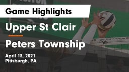 Upper St Clair vs Peters Township  Game Highlights - April 13, 2021