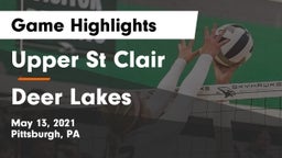Upper St Clair vs Deer Lakes  Game Highlights - May 13, 2021