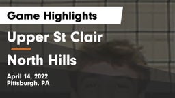 Upper St Clair vs North Hills  Game Highlights - April 14, 2022