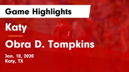 Katy  vs Obra D. Tompkins  Game Highlights - Jan. 10, 2020