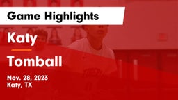 Katy  vs Tomball  Game Highlights - Nov. 28, 2023