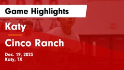 Katy  vs Cinco Ranch  Game Highlights - Dec. 19, 2023