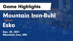 Mountain Iron-Buhl  vs Esko  Game Highlights - Dec. 20, 2021