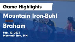 Mountain Iron-Buhl  vs Braham  Game Highlights - Feb. 10, 2023