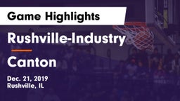 Rushville-Industry  vs Canton  Game Highlights - Dec. 21, 2019
