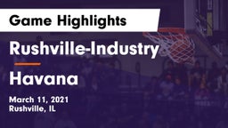 Rushville-Industry  vs Havana  Game Highlights - March 11, 2021