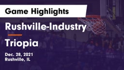 Rushville-Industry  vs Triopia  Game Highlights - Dec. 28, 2021