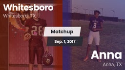 Matchup: Whitesboro High vs. Anna  2017