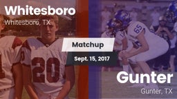 Matchup: Whitesboro High vs. Gunter  2017