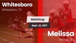Matchup: Whitesboro High vs. Melissa  2017
