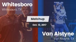 Matchup: Whitesboro High vs. Van Alstyne  2017