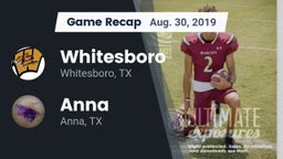 Recap: Whitesboro  vs. Anna  2019