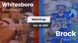 Matchup: Whitesboro High vs. Brock  2019