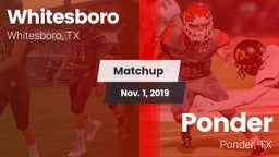 Matchup: Whitesboro High vs. Ponder  2019