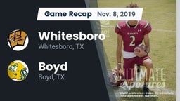 Recap: Whitesboro  vs. Boyd  2019