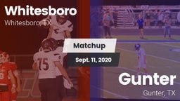 Matchup: Whitesboro High vs. Gunter  2020