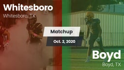Matchup: Whitesboro High vs. Boyd  2020