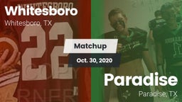 Matchup: Whitesboro High vs. Paradise  2020