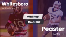 Matchup: Whitesboro High vs. Peaster  2020