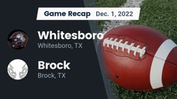 Recap: Whitesboro  vs. Brock  2022
