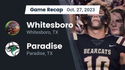 Recap: Whitesboro  vs. Paradise  2023