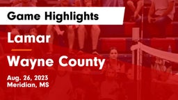 Lamar  vs Wayne County Game Highlights - Aug. 26, 2023