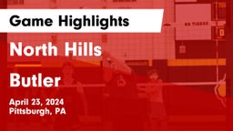 North Hills  vs Butler  Game Highlights - April 23, 2024
