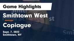 Smithtown West  vs Copiague  Game Highlights - Sept. 7, 2022
