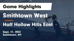 Smithtown West  vs Half Hollow Hills East Game Highlights - Sept. 21, 2022