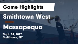 Smithtown West  vs Massapequa  Game Highlights - Sept. 24, 2022