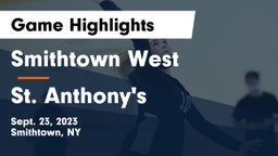 Smithtown West  vs St. Anthony's  Game Highlights - Sept. 23, 2023