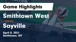 Smithtown West  vs Sayville  Game Highlights - April 8, 2021