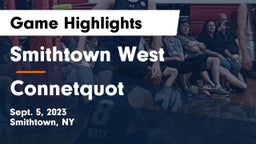 Smithtown West  vs Connetquot  Game Highlights - Sept. 5, 2023