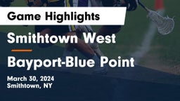Smithtown West  vs Bayport-Blue Point  Game Highlights - March 30, 2024