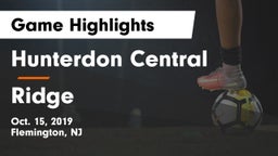 Hunterdon Central  vs Ridge  Game Highlights - Oct. 15, 2019
