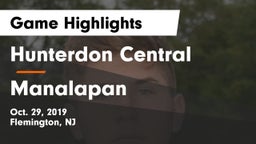 Hunterdon Central  vs Manalapan  Game Highlights - Oct. 29, 2019