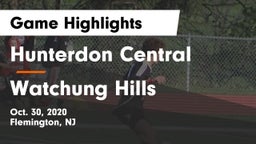 Hunterdon Central  vs Watchung Hills Game Highlights - Oct. 30, 2020