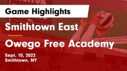 Smithtown East  vs Owego Free Academy  Game Highlights - Sept. 10, 2022