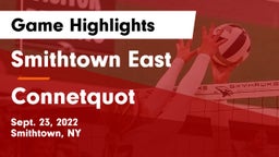 Smithtown East  vs Connetquot  Game Highlights - Sept. 23, 2022