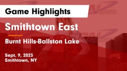 Smithtown East  vs Burnt Hills-Ballston Lake  Game Highlights - Sept. 9, 2023