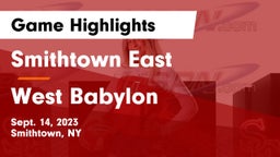 Smithtown East  vs West Babylon  Game Highlights - Sept. 14, 2023