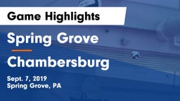 Spring Grove  vs Chambersburg  Game Highlights - Sept. 7, 2019